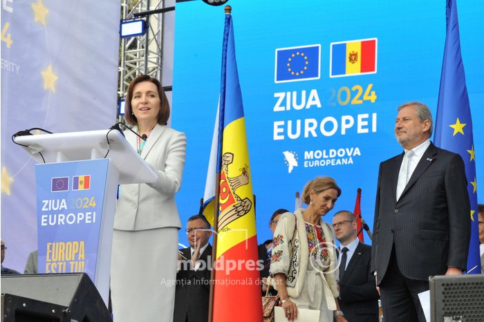 Moldovan president on Europe Day says Moldova chooses European Union, as peace is country's priority  