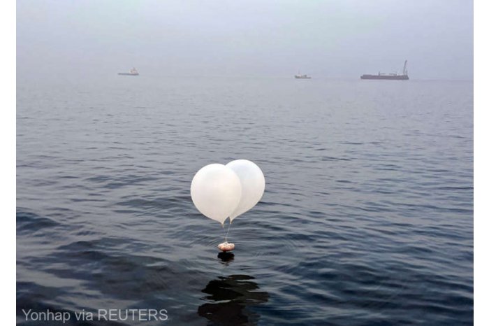 Provocare nord-coreeană: Peste 300 de baloane cu deșeuri au fost lansate către Coreea de Sud