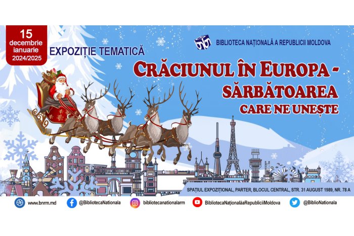 National Library of Moldova launches topic-related exhibition, Christmas in Europe - Holiday which United Us  