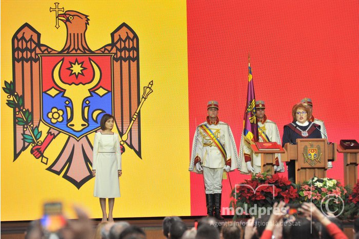 Maia Sandu takes oath of swearing in office of Moldova's President  