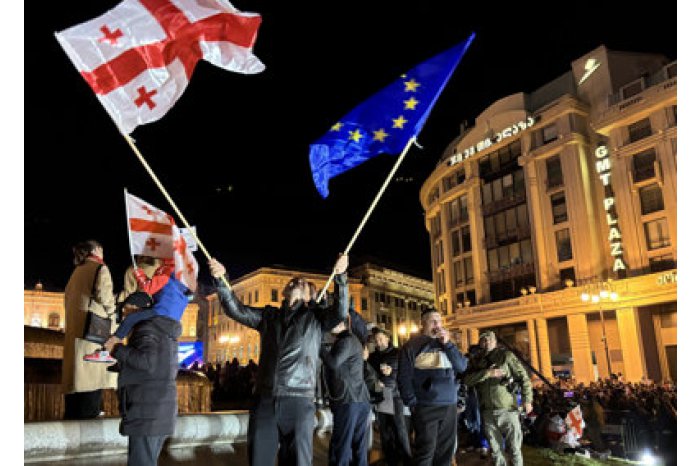 Georgia // Manifestaţie pro-UE înainte de învestirea noului preşedinte contestat