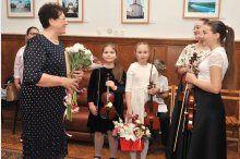 Заседание Музыкального салона, посвященное педагогу, преподавателю игры на скрипке Валентине Чобану'