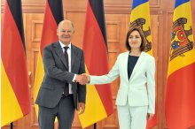 Ceremonia oficială de întâmpinare a Cancelaruluil federal al Germaniei, Olaf Scholz, de către Președinta Republicii Moldova, Maia Sandu '