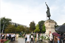 Depuneri de flori la monumentul lui Ștefan cel Mare și Sfânt cu ocazia celei de-a 33-a aniversări a Independenței Republicii Moldova '