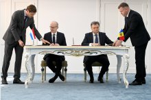 Prim-ministrul Marelui Ducat de Luxemburg, Luc Frieden, și premierul Republicii Moldova, Dorin Recean, au semnat astăzi la Chișinău o declarație comună în sprijinul aderării țării noastre la Uniunea Europeană'